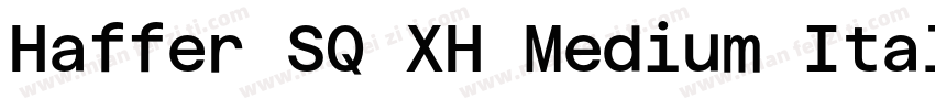 Haffer SQ XH Medium Italic字体转换